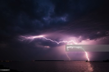 Bliksem boven het ketelmeer