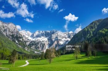 Grintovec gebergte in Slovenië