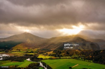 Rannoch valley in Schotland
